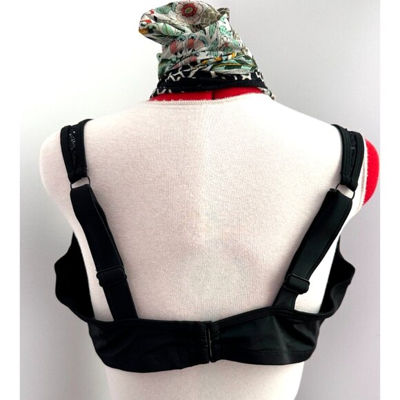 PLUS SIZE 42F NEW Swimsuits For All Bikini Top Black Lace Style Accents - Picture 4 of 10